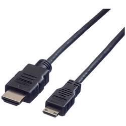 Value HDMI kabel Zástrčka HDMI-A, Zástrčka HDMI Mini-C 2.00 m černá 11.99.5580 High Speed HDMI s Ethernetem HDMI kabel