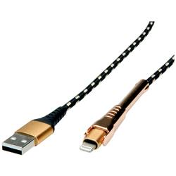 Roline USB kabel USB 2.0 USB-A zástrčka, Apple Lightning konektor 1.00 m vícebarevná stíněný 11.02.8923