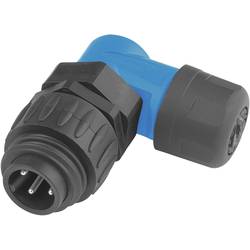 Amphenol C016 30K006 100 10 kulatý faston zástrčka, zahnutá Série konektoru: C016 Počet kontaktů: 6 + PE 1 ks