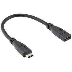 Roline USB kabel USB 3.2 Gen2 (USB 3.1 Gen2) USB-C ® zástrčka 0.15 m černá stíněný 11.02.9015