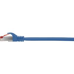 Renkforce RF-4981664 RJ45 síťové kabely, propojovací kabely CAT 6 S/FTP 2.00 m modrá s ochranou, pozlacené kontakty, samozhášecí 1 ks