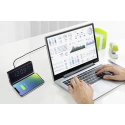 Sygonix SY-5459860 elektronické budík černá (matná) časů buzení 2
