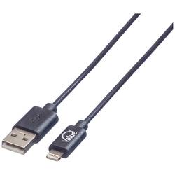 Value USB kabel USB 2.0 USB-A zástrčka, Apple Lightning konektor 1.80 m černá stíněný 11.99.8322
