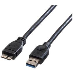 Roline USB kabel USB 3.2 Gen1 (USB 3.0 / USB 3.1 Gen1) USB-A zástrčka, USB Micro-A zástrčka 2.00 m černá stíněný 11.02.8874