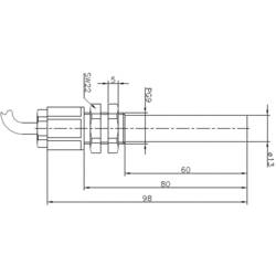 Secatec MKR13ARAK 75308, jazýčkový kontakt, 1 přepínací kontakt, 250 V/DC, 250 V/AC, 0.8 A, 80 VA