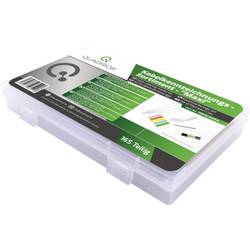 Quadrios 1905CA054 sortiment značení kabelů Druh montáže: kabelové spony Potisknutelná plocha: 40 x 16 mm transparentní 165 díly