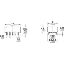 Panasonic TQ2SA12, TQ2SA12 SMD relé, monostabilní, 1 cívka, 220 V/DC, 125 V/AC, 2 A, 1 ks