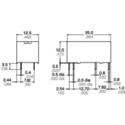 Panasonic DE2A12, DE2A12 relé do DPS, monostabilní, 1 cívka, 230 V/DC, 440 V/AC, 8 A, 1 ks