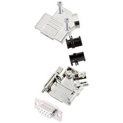 encitech D45PK-M-09-DBS-W-K 6355-8009-11 sada D-SUB zásuvková lišta 45 ° Pólů: 9 pájecí kalíšek 1 ks