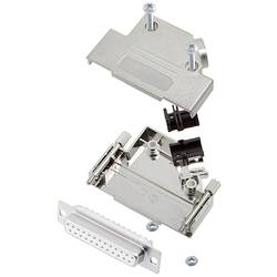 encitech D45PK-M-25-DBS-W-K 6355-8009-13 sada D-SUB zásuvková lišta 45 ° Pólů: 25 pájecí kalíšek 1 ks