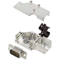 encitech DCMR09-FK-HDP15-W-K 6355-8066-01 sada D-SUB kolíkové lišty 90 ° Pólů: 15 pájecí kalíšek 1 ks