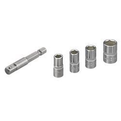 Wolfcraft sada nástavců pro nástrčný klíč, 1/4 (6,3 mm), 5dílná, 2413000