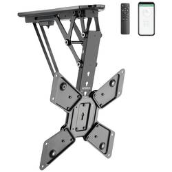 SpeaKa Professional SP-TVCM-510 TV stropní držák 58,4 cm (23) - 139,7 cm (55) motorizovaný, naklápěcí, ovládaný aplikací lze zaklapnout, s dálkovým ovladačem