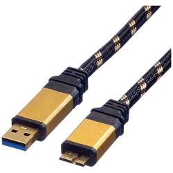 Roline USB kabel USB 3.2 Gen1 (USB 3.0 / USB 3.1 Gen1) USB-A zástrčka, USB Micro-B zástrčka 2.00 m vícebarevná stíněný 11.02.8879