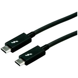 Roline USB kabel USB 3.2 Gen2 (USB 3.1 Gen2) Thunderbolt ™ (USB-C ®) zástrčka, Thunderbolt ™ (USB-C ®) zástrčka 2.00 m černá stíněný 11.02.9042