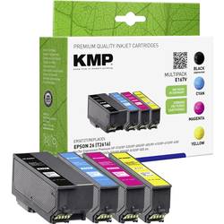 KMP Ink náhradní Epson 26, T2616, T2601, T2612, T2613, T2614 kompatibilní kombinované balení černá, azurová, purppurová, žlutá E167V 1626,4850