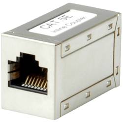 Roline spojka RJ45 RJ45 adaptér CAT 5e 100 m stříbrná (metalíza)