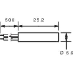 PIC MS-216-3 MS-216-3, jazýčkový kontakt, 1 spínací kontakt, 200 V/DC, 140 V/AC, 1 A, 10 W