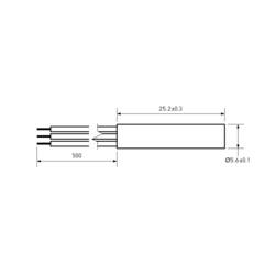 PIC MS-216-4 MS-216-4, jazýčkový kontakt, 1 přepínací kontakt, 175 V/DC, 120 V/AC, 0.25 A, 5 W