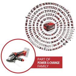 Einhell Power X-Change TE-AG 18/115 Li-Solo 4431110 Akumulátorová úhlová bruska 115 mm, bez akumulátoru, bez nabíječky, 3000 mAh
