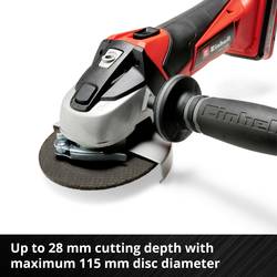 Einhell Power X-Change TE-AG 18/115 Li-Solo 4431110 Akumulátorová úhlová bruska 115 mm, bez akumulátoru, bez nabíječky, 3000 mAh