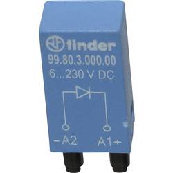 Finder zasouvací modul s diodou S nulovou diodou , bez LED diody 99.80.3.000.00 Vhodné pro model (relé): Finder 94.54.1, Finder 94.84.3, Finder 95.85.3, Finder