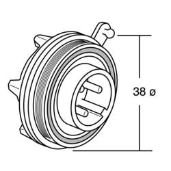 Bulgin PX0738/S kulatý faston, 1 ks