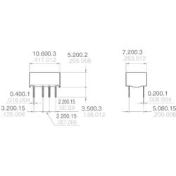 Panasonic AGQ20012, AGQ20012 relé do DPS, monostabilní, 1 cívka, 110 V/DC, 125 V/AC, 1 A, 1 ks