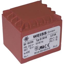Weiss Elektrotechnik 85/333 transformátor do DPS 1 x 230 V 1 x 15 V/AC 2.30 VA 153 mA