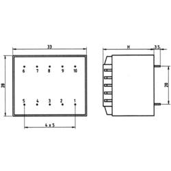 Weiss Elektrotechnik 85/317 transformátor do DPS 1 x 230 V 2 x 9 V/AC 1.50 VA 83 mA