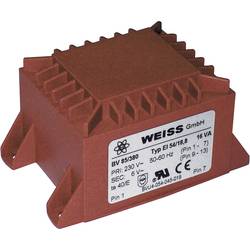 Weiss Elektrotechnik 85/388 transformátor do DPS 1 x 230 V 2 x 12 V/AC 16 VA 667 mA