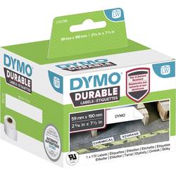 DYMO etikety v roli 190 x 59 mm polypropylenová fólie bílá 170 ks trvalé 2112288 univerzální etikety, Adresní nálepky