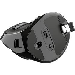 Trust VOXX optická ergonomická myš, přenos Bluetooth®, bezdrátový, 9 tlačítko, 2400 dpi, černá