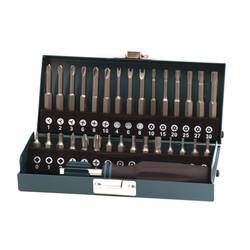 Wolfcraft 1386000 1386000 sada bitů 31dílná křížový PH, vnitřní čtyřhran, hvězda BO, vnitřní šestihran BO, Tri-Wing, TORQ, Spanner (se 2 otvory)