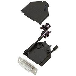encitech DTZK15-BK-HDS26-W-K 6355-8102-12 sada D-SUB zásuvková lišta 180 ° Pólů: 26 pájecí kalíšek 1 ks