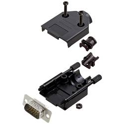encitech DTPK-P-09-HDP15-W-K 6355-8053-01 sada D-SUB kolíkové lišty 180 ° Pólů: 15 pájecí kalíšek 1 ks