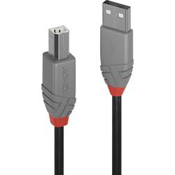 LINDY USB kabel USB 2.0 USB-A zástrčka, USB-B zástrčka 2.00 m černá 36673