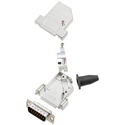 encitech DTSL15-SJSRG-S-DBP-K 6355-0090-02 sada D-SUB kolíkové lišty 45 ° Pólů: 15 pájecí kalíšek 1 ks