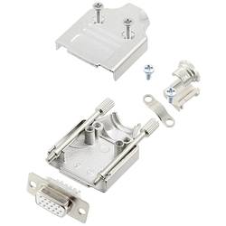 encitech MHDM-09-HDS15-W-K 6355-8059-11 sada D-SUB zásuvková lišta 180 ° Pólů: 15 pájecí kalíšek 1 ks