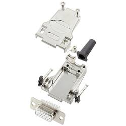 encitech DTZF09-HDS15-W-K 6355-8063-11 sada D-SUB zásuvková lišta 180 ° Pólů: 15 pájecí kalíšek 1 ks