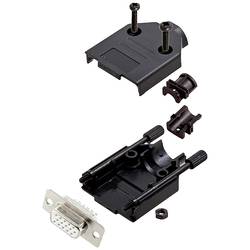 encitech DTPK-P-09-HDS15-W-K 6355-8053-11 sada D-SUB zásuvková lišta 180 ° Pólů: 15 pájecí kalíšek 1 ks
