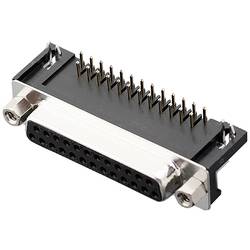 encitech DRB-25F-TBG-110 2103-2100-13 D-SUB zásuvková lišta 90 ° Pólů: 25 pájecí piny 1 ks Tray