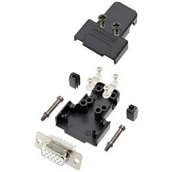 encitech TRI-P-09-HDS15-W-K 6355-8068-11 sada D-SUB zásuvková lišta 180 ° Pólů: 15 pájecí kalíšek 1 ks