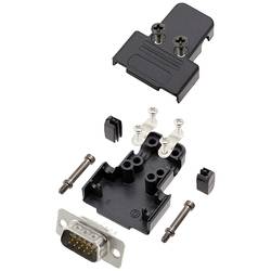 encitech TRI-P-09-HDP15-W-K 6355-8068-01 sada D-SUB kolíkové lišty 180 ° Pólů: 15 pájecí kalíšek 1 ks