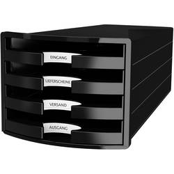 HAN Schubladenbox IMPULS 1013-13 box se zásuvkami černá DIN A4 Počet zásuvek: 4