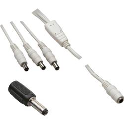 TRU COMPONENTS 1582608 nízkonapěťový kabelový adaptér nízkonapěťová zásuvka - nízkonapěťová zástrčka 5.5 mm 2.5 mm 5.5 mm 2.5 mm 1.10 m 1 sada