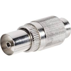 TRU COMPONENTS 1582471 koaxiální spojka Kov Připojení kabelu: IEC zásuvka na koaxiální kabel Průměr lanka: 9.5 mm 1 ks