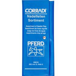 PFERD TOOLS 12316102 Sada jehlových pilníků CORRADI švýcarské síto 0 v PVC svinovací brašně Délka 200 mm 1 ks