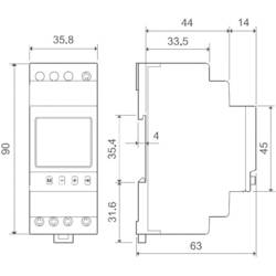 Finder spínací hodiny na DIN lištu Provozní napětí: 230 V/AC 12.91.8.230.0090 1 přepínací kontakt 16 A 250 V/AC denní program