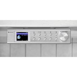 soundmaster IR1500SI vestavěné internetové rádio internetové, DAB+, FM Bluetooth, Wi-Fi, internetové rádio hlasitý odposlech stříbrná